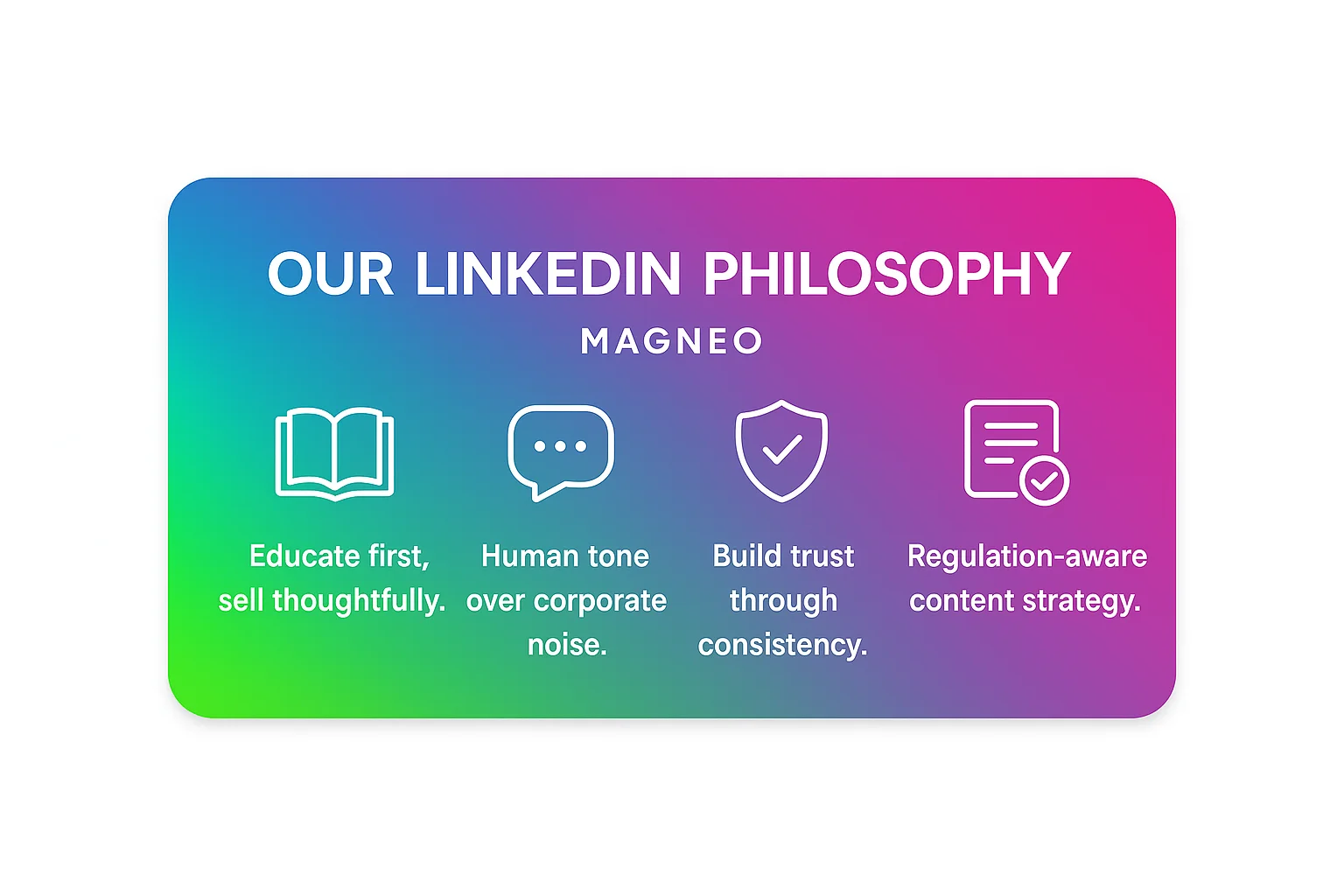 Magneo’s trust-first LinkedIn approach for regulated sectors
